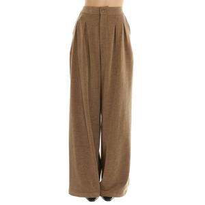 PANTALONE PALAZZO MARRONE